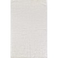 Bashian Bashian S209-WH-4X6-WZ Bashian Radiance Collection Solid Contemporary 100 Percent Viscose Hand Loomed Area Rug; White - 3 ft. 9 in. x 5 ft. 9 in. S209-WH-4X6-WZ